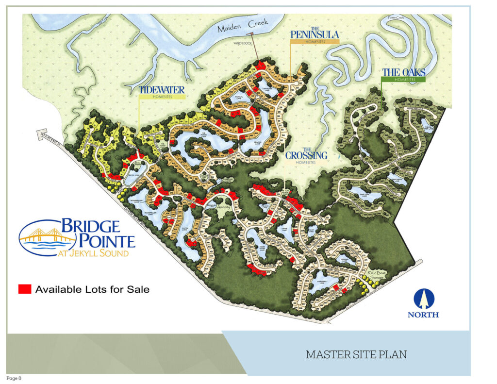 Bridge Pointe at Jekyll Sound - waterfront lots for sale in St. Simons Island Georgia