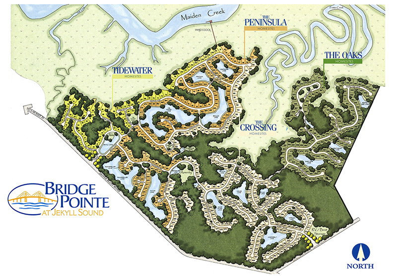 Bridge Pointe at Jekyll Sound master site plan