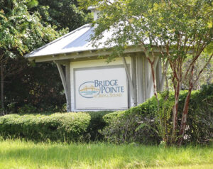 Bridge Pointe at Jekyll Sound main entrance and gate